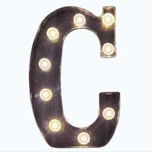 At Home Illuminated Letter C Marquee Light